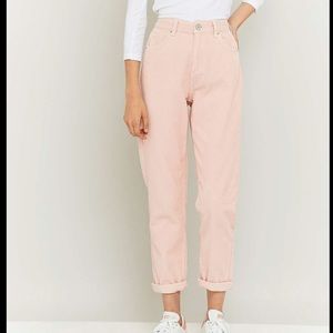 BDG mom high rise corduroy pink pants